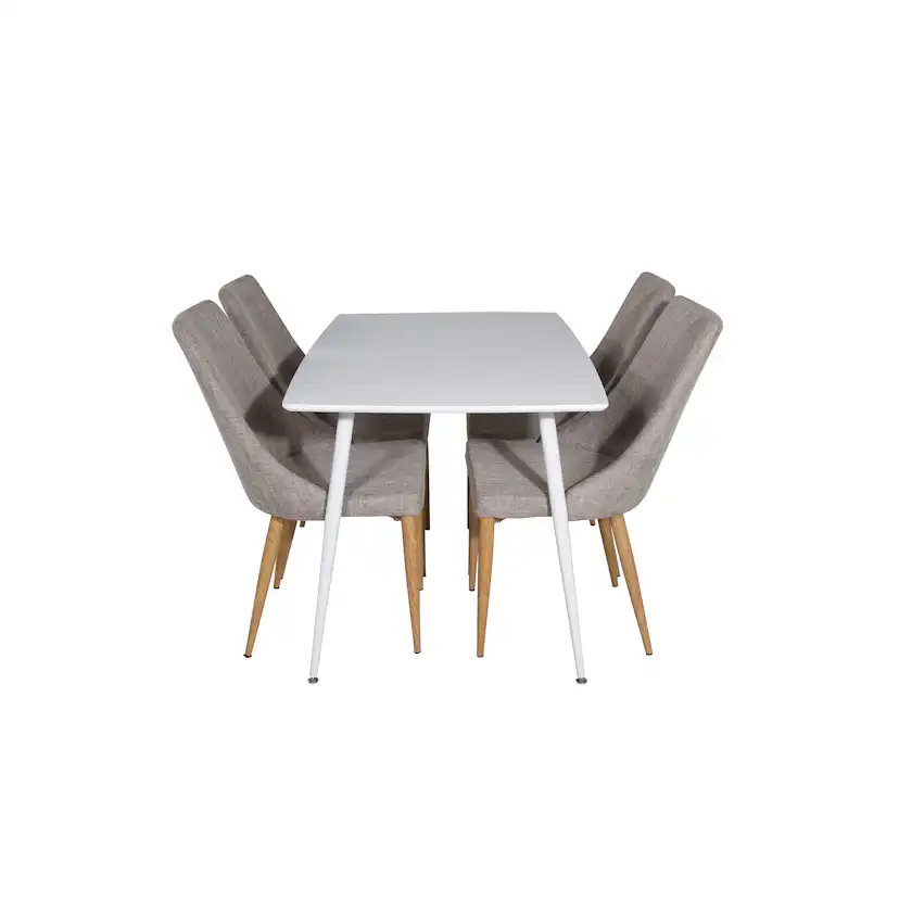 Matgrupp Venture Home Pobbie med 4 Laura Stolar Vit