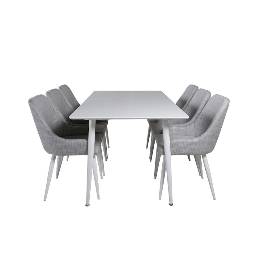 Matgrupp Venture Home Polar med 6 Plaza stolar