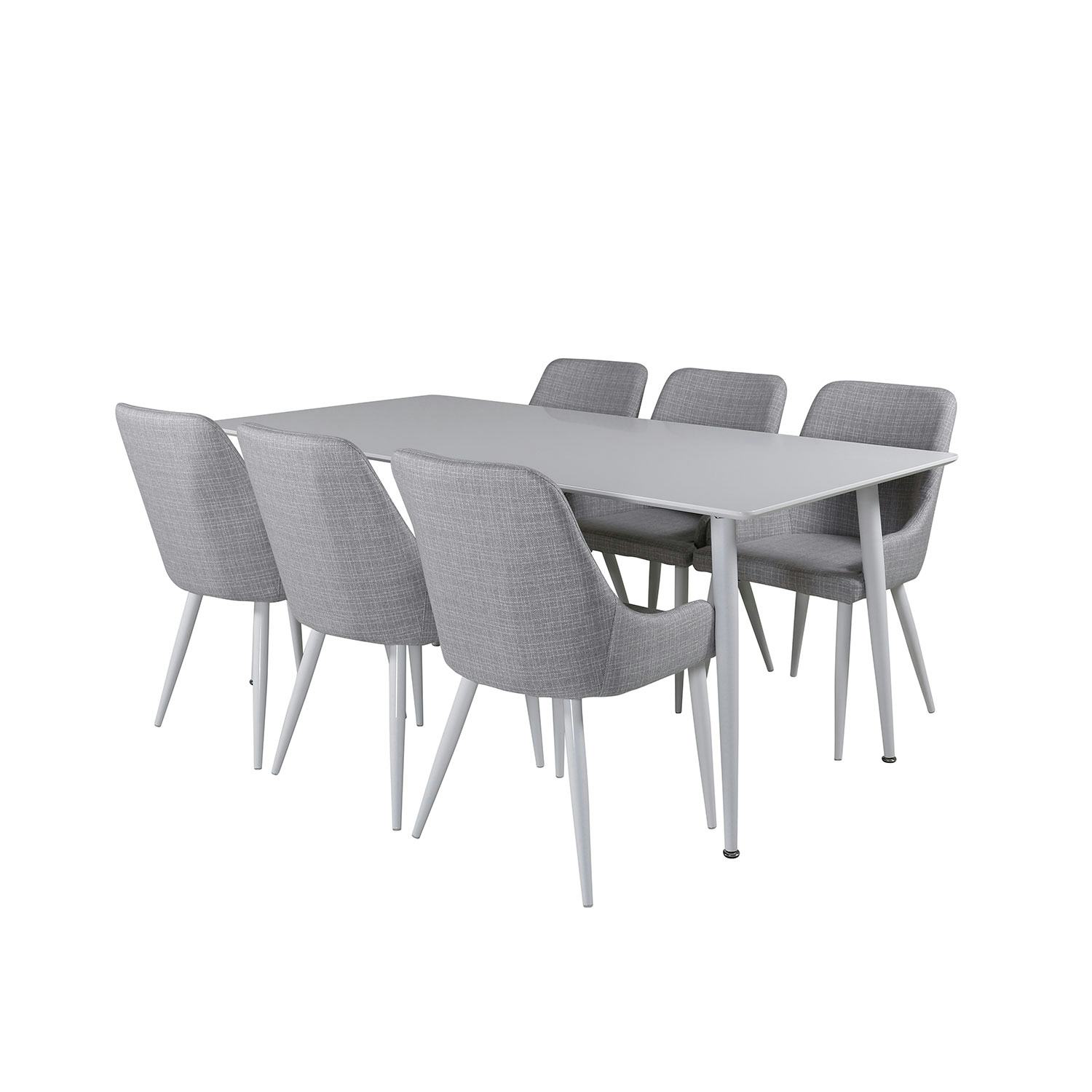 Matgrupp Venture Home Polar med 6 Plaza stolar