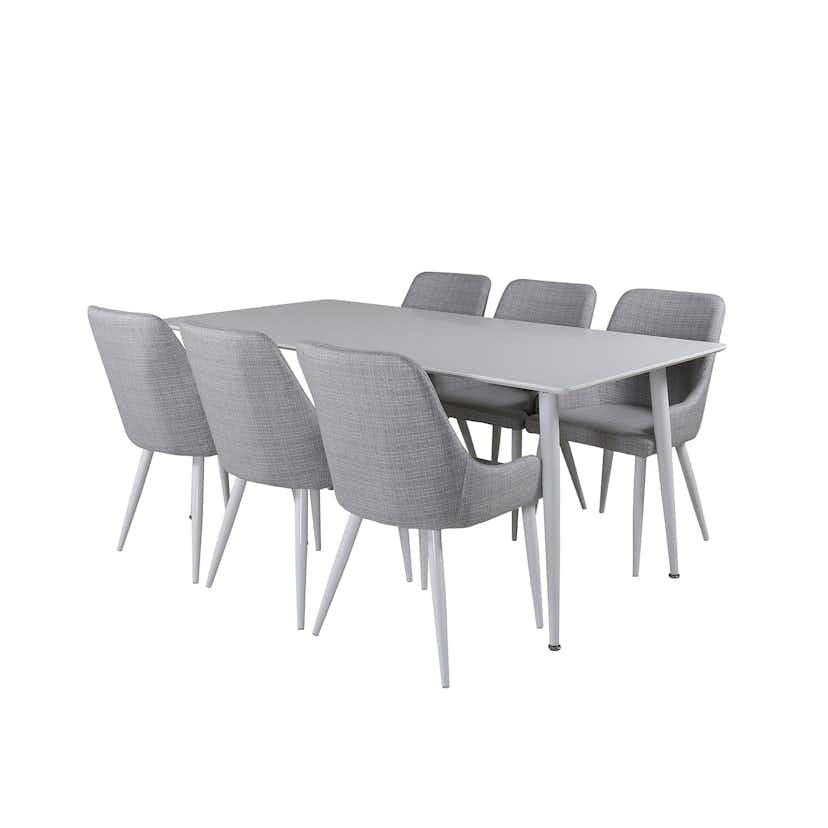 Matgrupp Venture Home Polar med 6 Plaza stolar