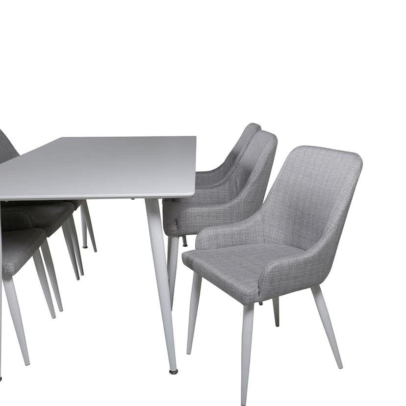 Matgrupp Venture Home Polar med 6 Plaza stolar