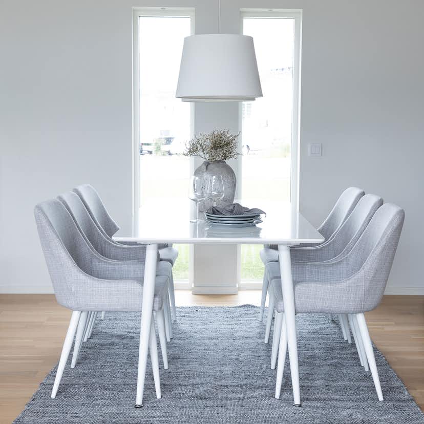 Matgrupp Venture Home Polar med 6 Plaza stolar