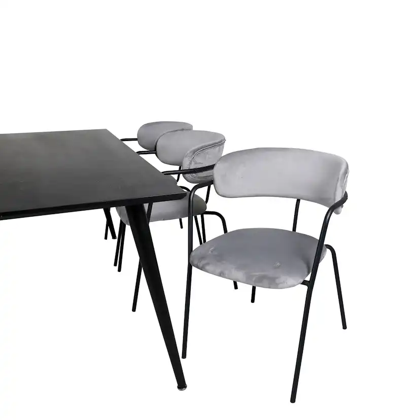 Matgrupp Venture Home Dipp med 6 Arrow stolar