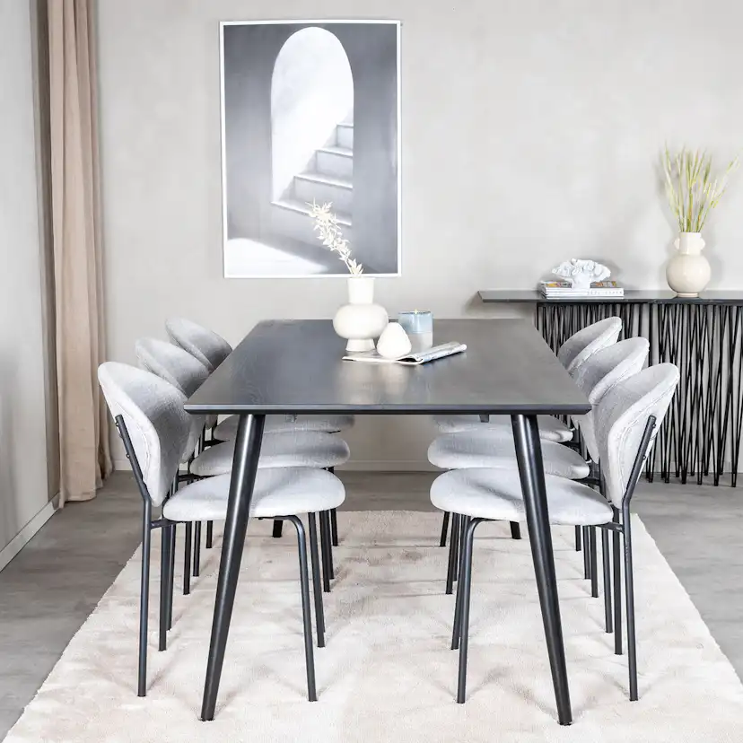 Matgrupp Venture Home Dipp med 6 Vault stolar