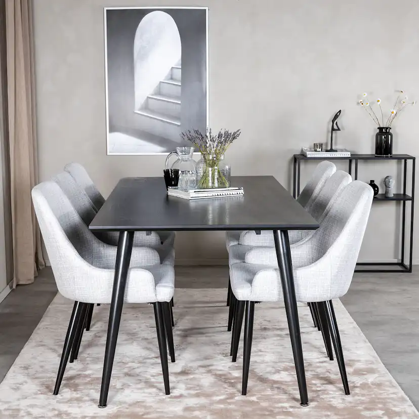 Matgrupp Venture Home Dipp med 6 Plaza stolar