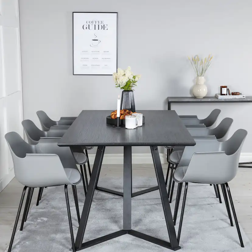 Matgrupp Venture Home Marina med 6 Comfort Plastic stolar