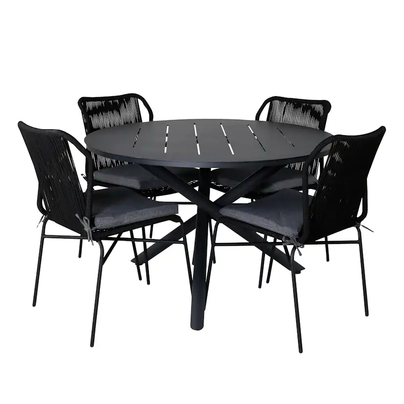 Matgrupp Venture Home Ande med 4 Julle Matstolar