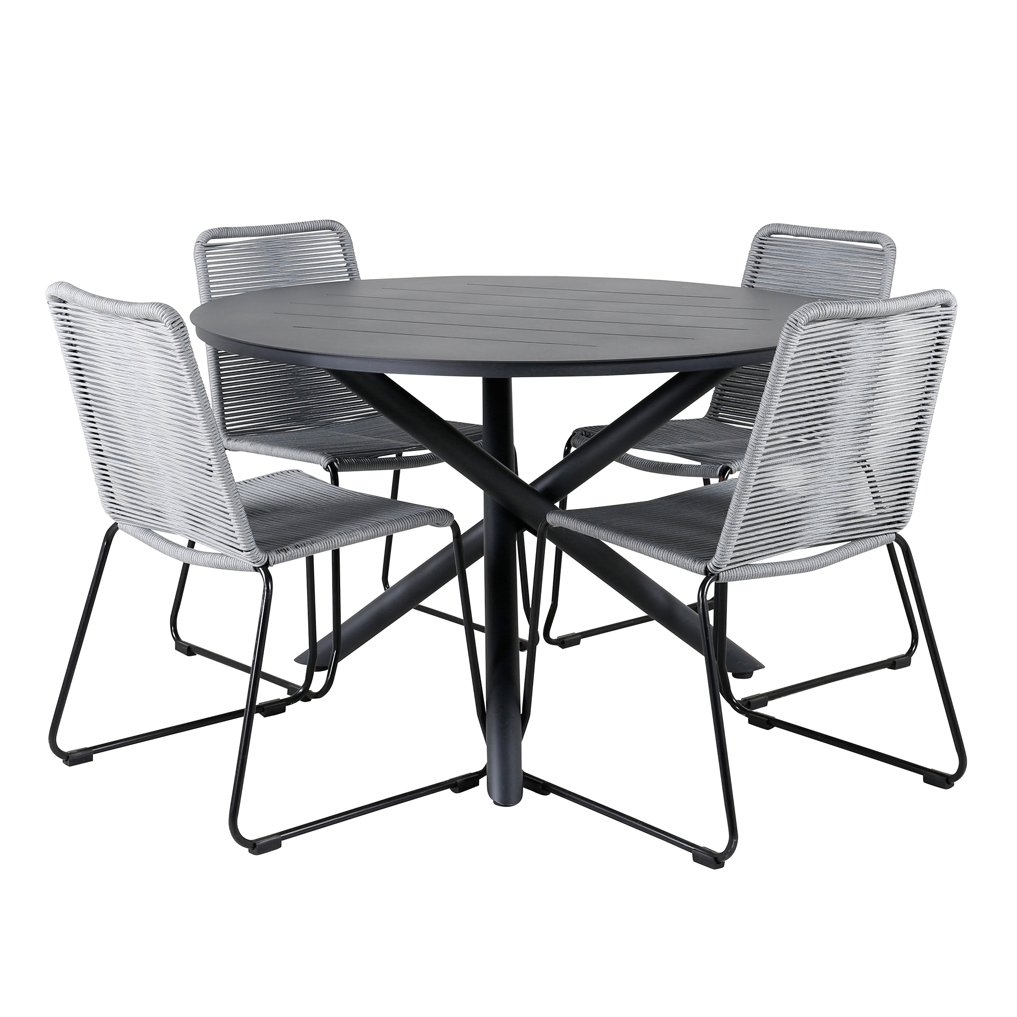 Matgrupp Venture Home Ande med 4 Minos Matstolar