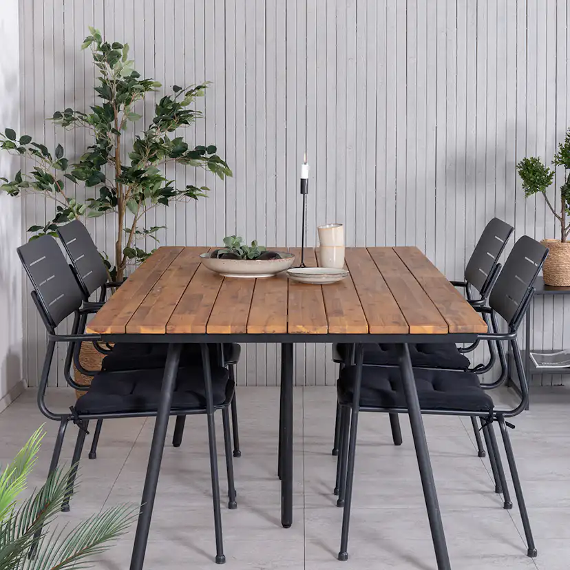 Matgrupp Venture Home Chane med 4 Nime Matstolar