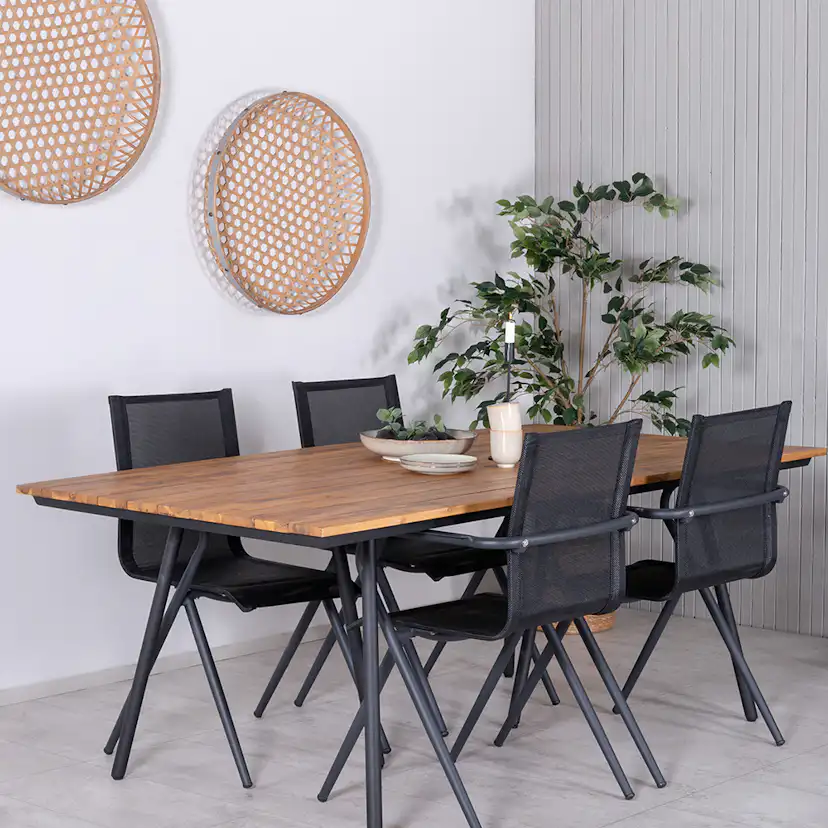 Matgrupp Venture Home Chane med 4 Anve Matstolar