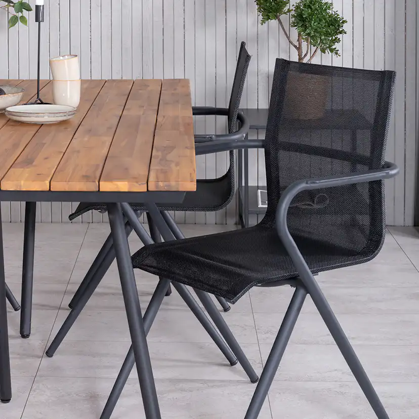 Matgrupp Venture Home Chane med 4 Anve Matstolar