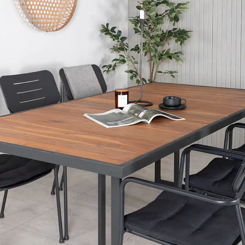 Matgrupp Venture Home King med 6 Nime Matstolar