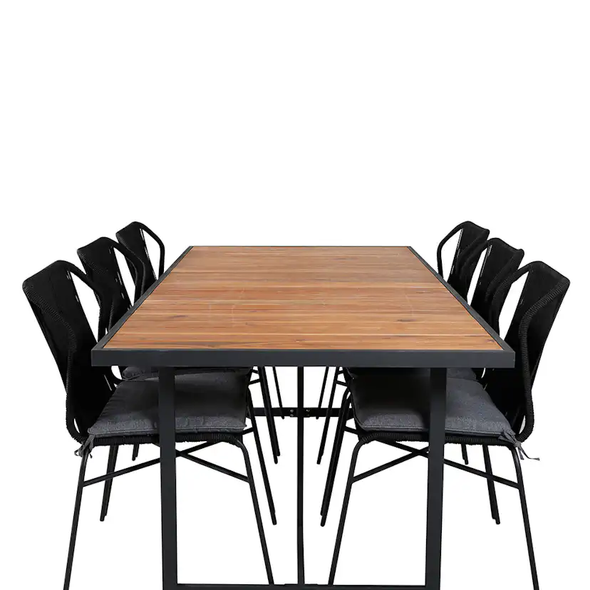 Matgrupp Venture Home King med 6 Julle Stapelbara Matstolar