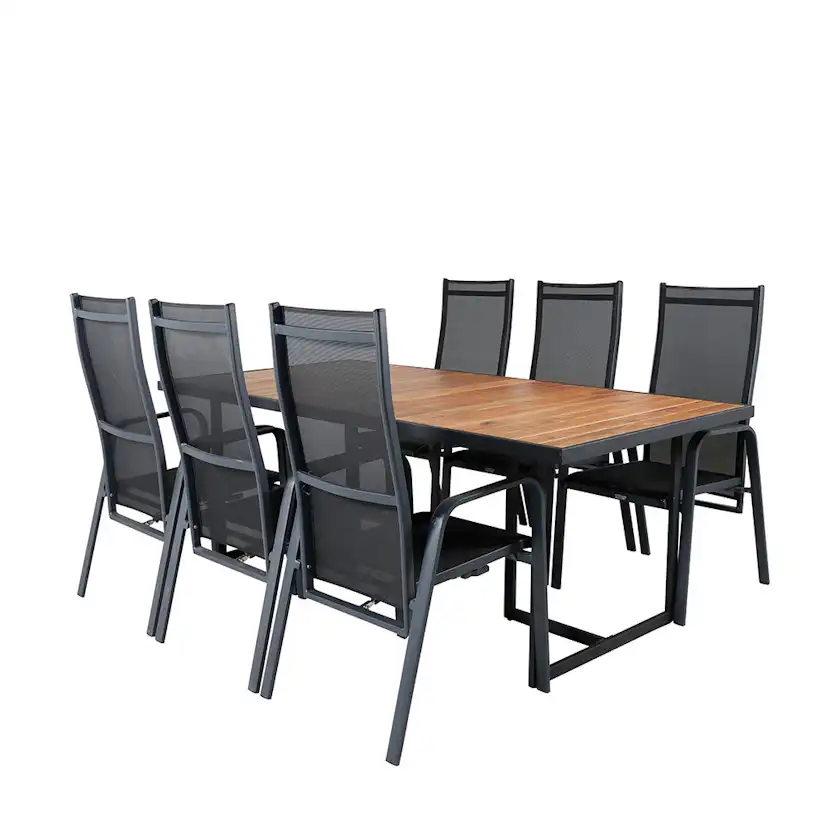 Matgrupp Venture Home King med 6 Curz Matstolar