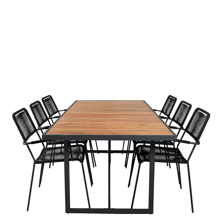 Matgrupp Venture Home King med 6 Lumi Karmstolar