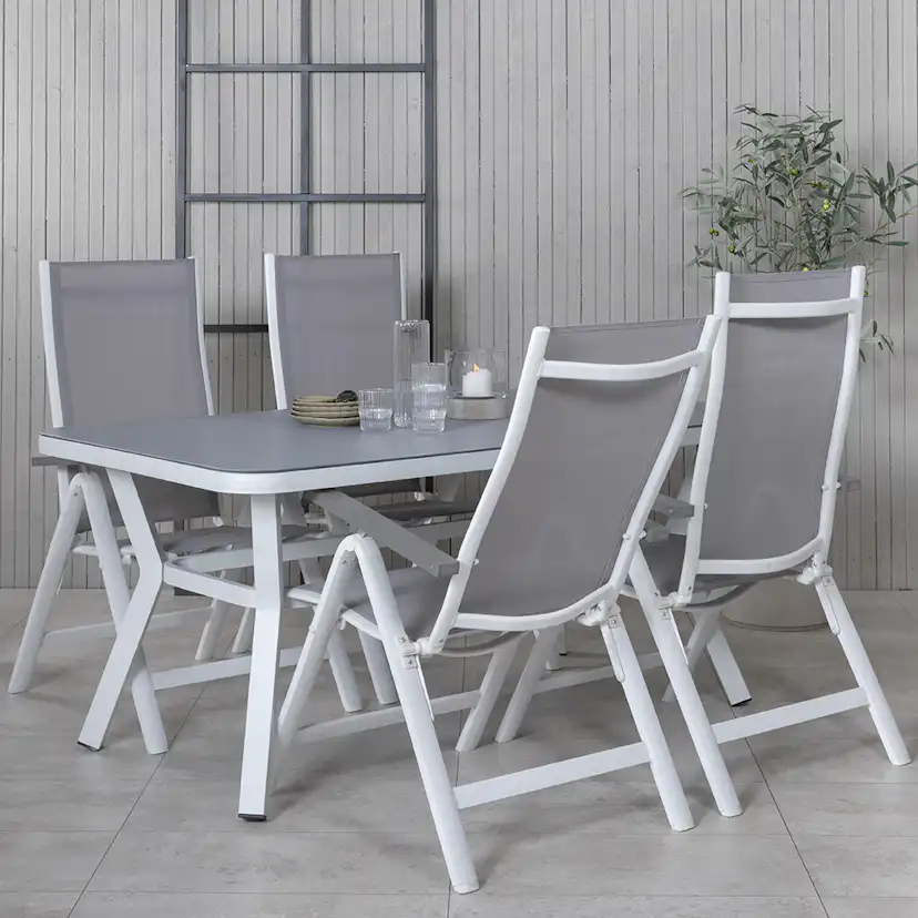 Matgrupp Venture Home Vyn med 4 Arz Matstolar