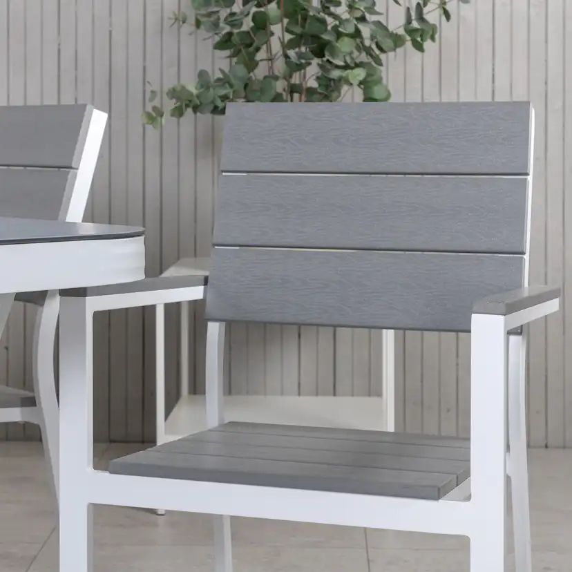 Matgrupp Utomhus Venture Home Virya 160x90 med 6 Levels StapelTrädgårdsstolar