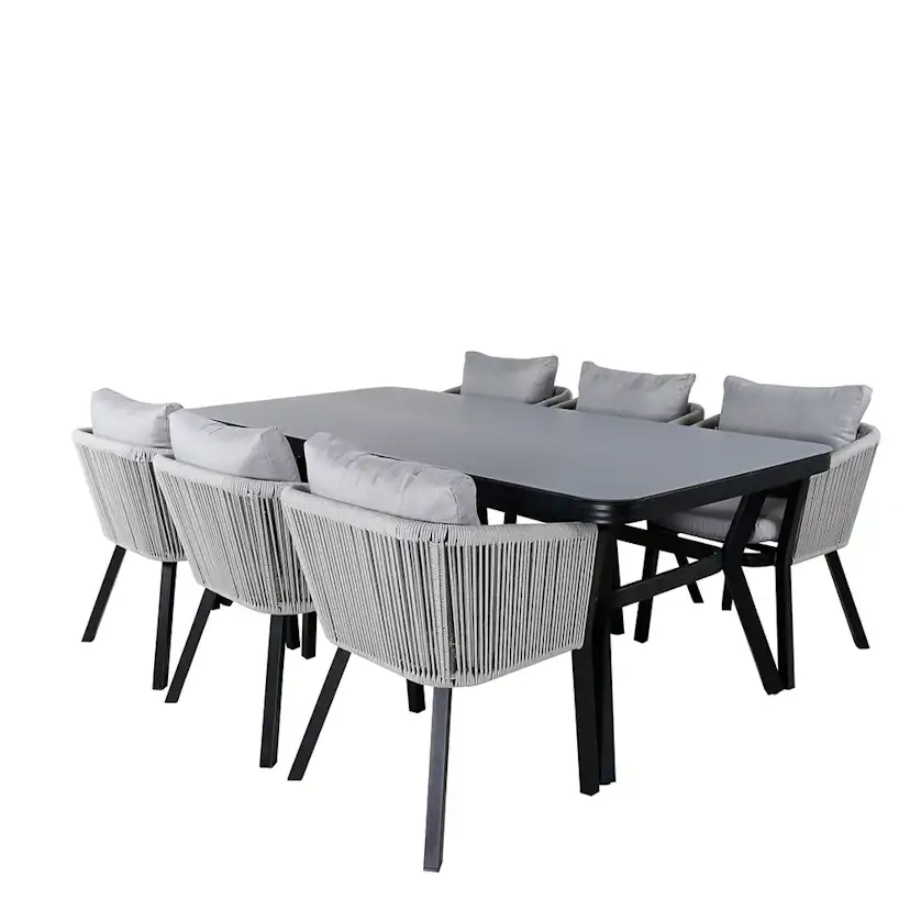 Matgrupp Venture Home Vyn med 6 Vyn Matstolar