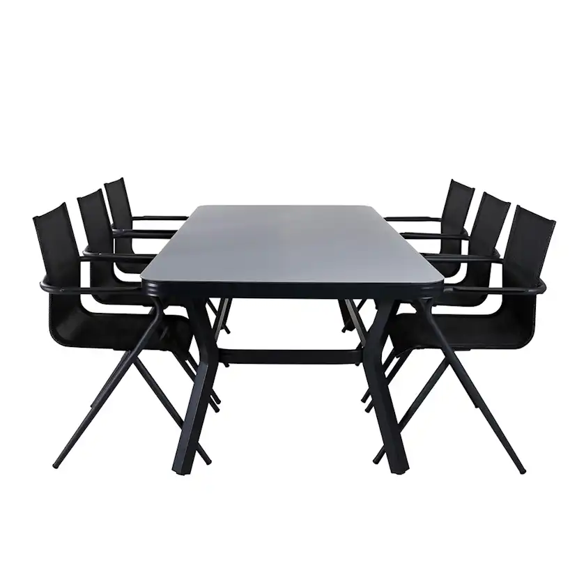 Matgrupp Venture Home Vyn med 6 Anve Matstolar