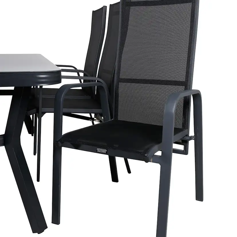 Matgrupp Utomhus Venture Home Vyn med 6 Curz Trädgårdsstolar