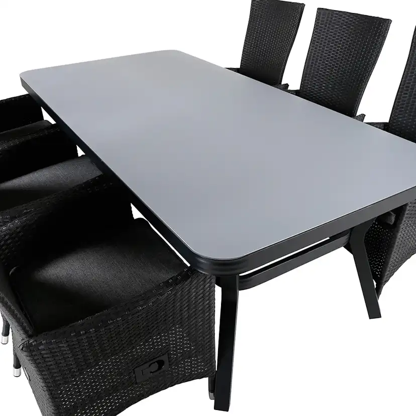 Matgrupp Utomhus Venture Home Vyn med 6 Pam Trädgårdsstolar