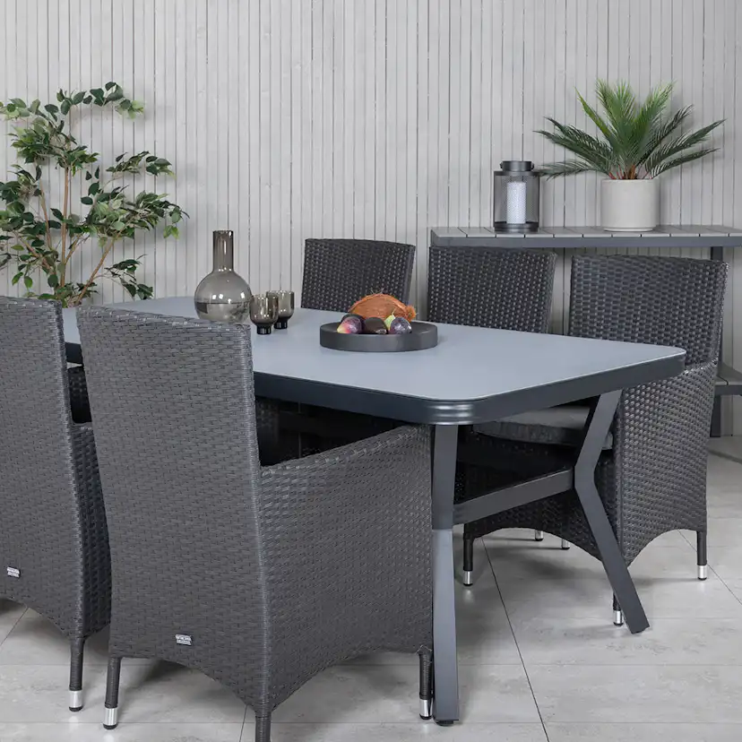 Matgrupp Utomhus Venture Home Vyn med 6 Mani Trädgårdsstolar