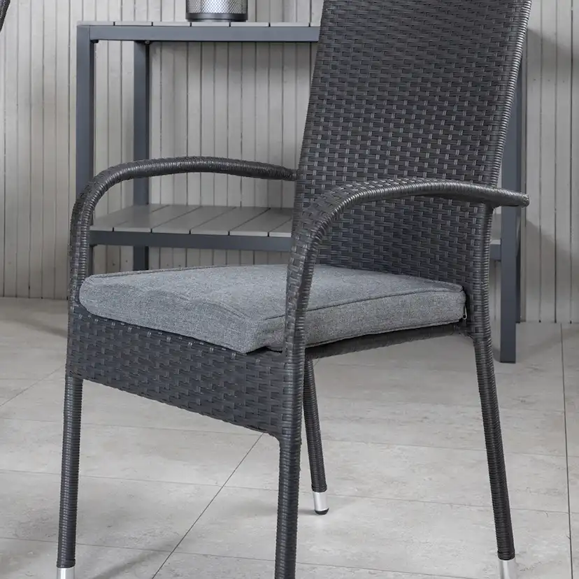 Matgrupp Utomhus Venture Home Vyn med 6 Hanna Trädgårdsstolar