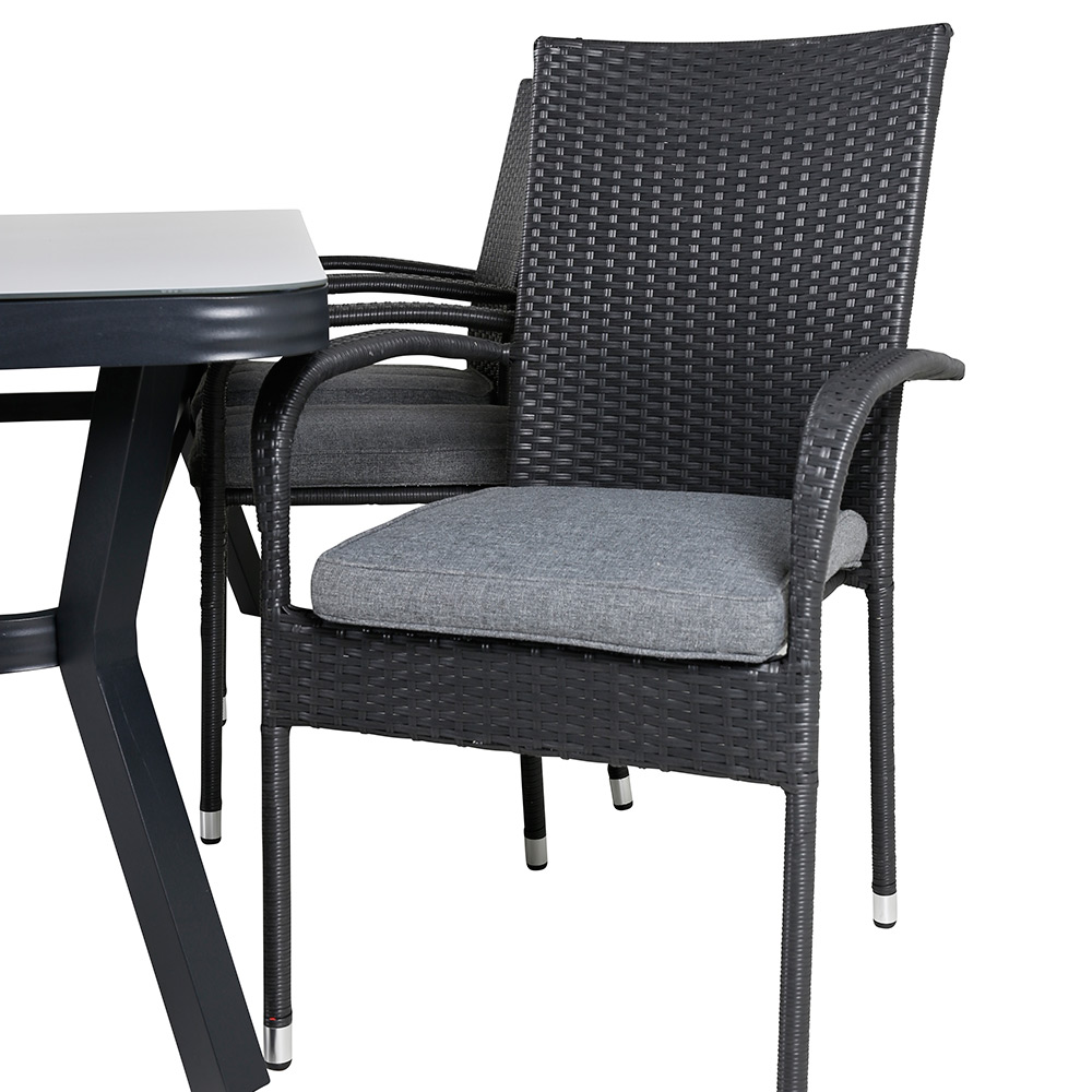 Matgrupp Utomhus Venture Home Vyn med 6 Hanna Trädgårdsstolar