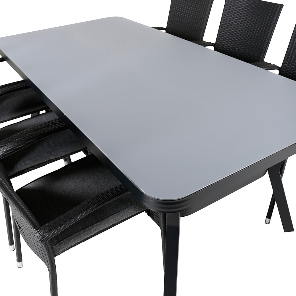 Matgrupp Utomhus Venture Home Vyn med 6 Hanna Trädgårdsstolar