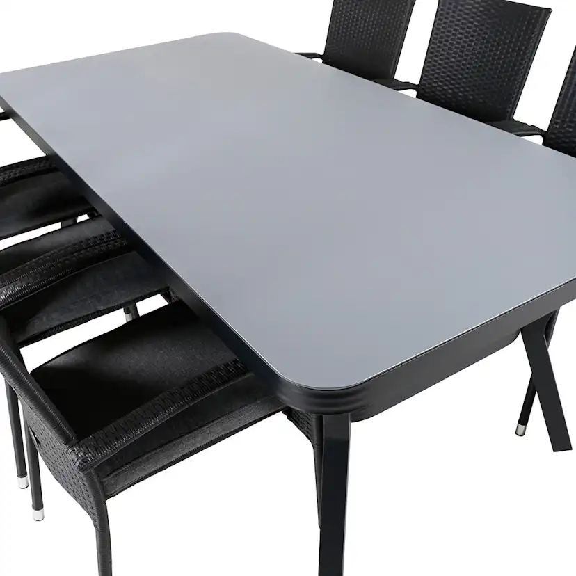 Matgrupp Utomhus Venture Home Vyn med 6 Hanna Trädgårdsstolar