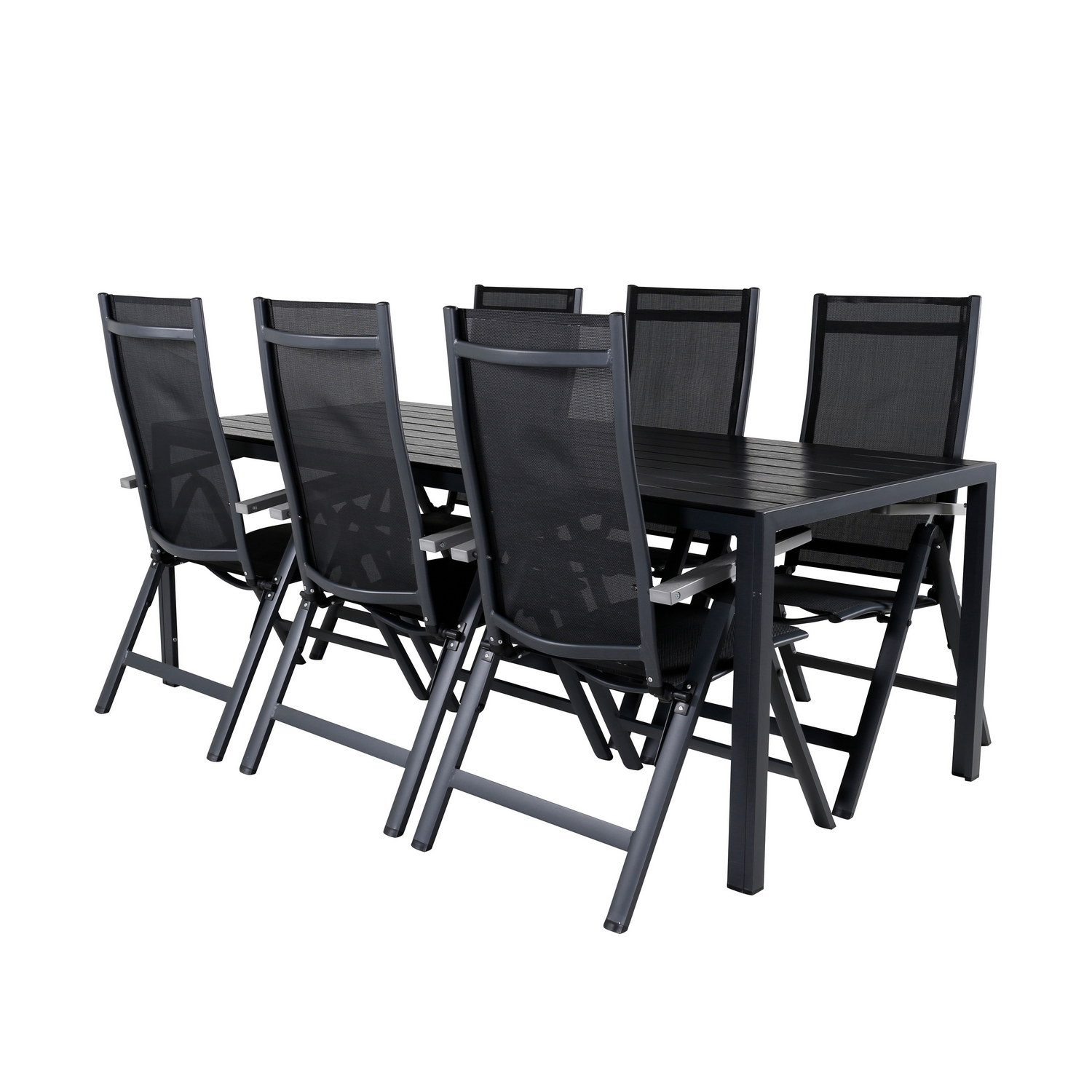 Matgrupp Utomhus Venture Home Bront med 6 Aleyna PositionsTrädgårdsstolar