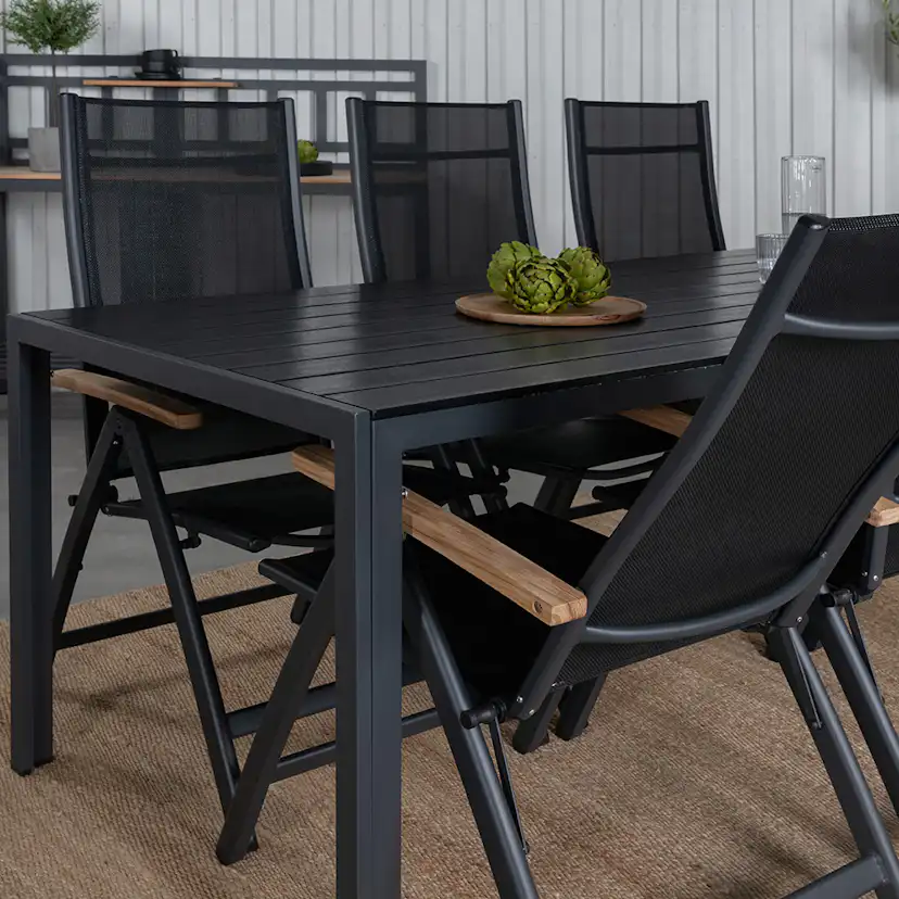 Matgrupp Utomhus Venture Home Bront med 6 Perla PositionsTrädgårdsstolar