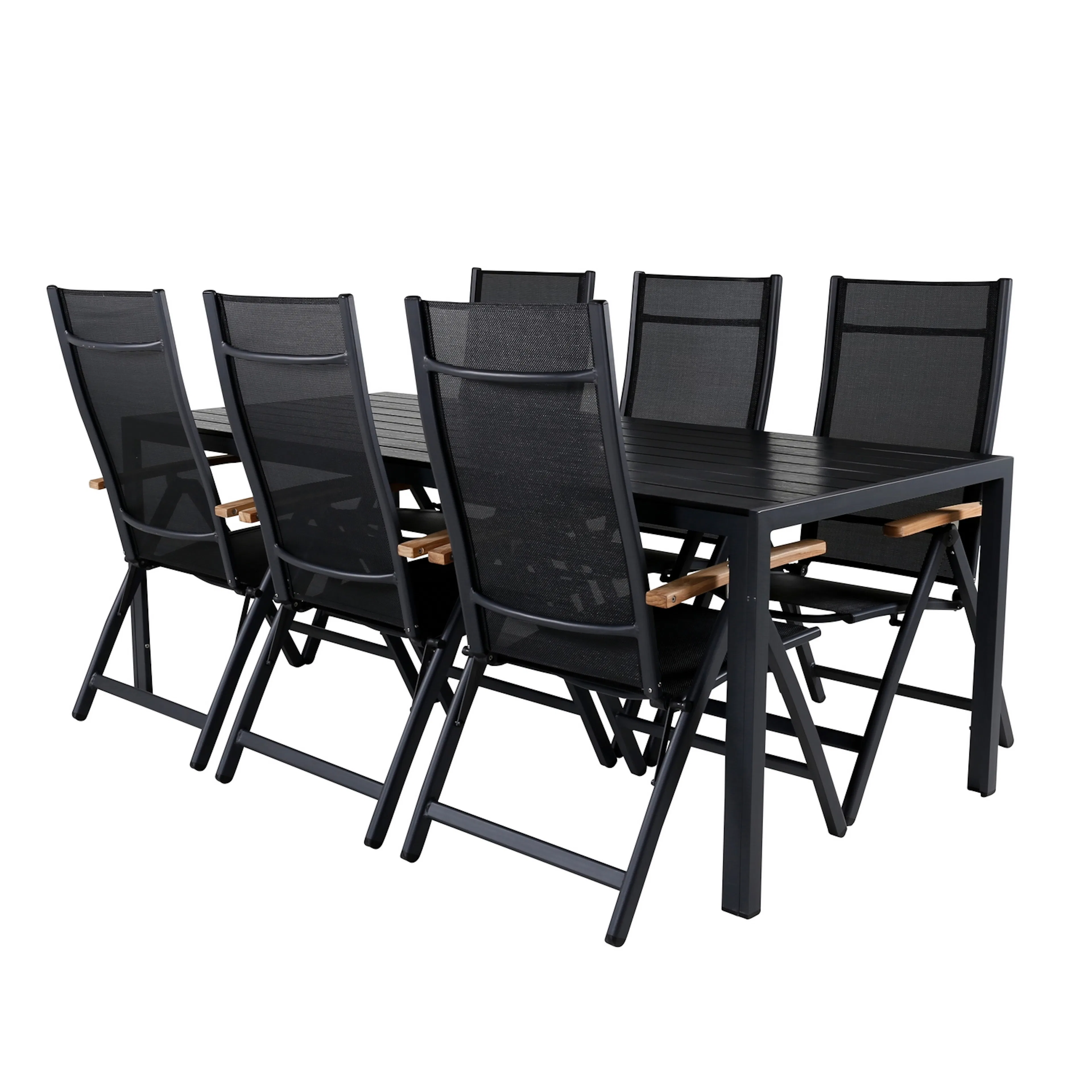 Matgrupp Utomhus Venture Home Bront med 6 Perla PositionsTrädgårdsstolar