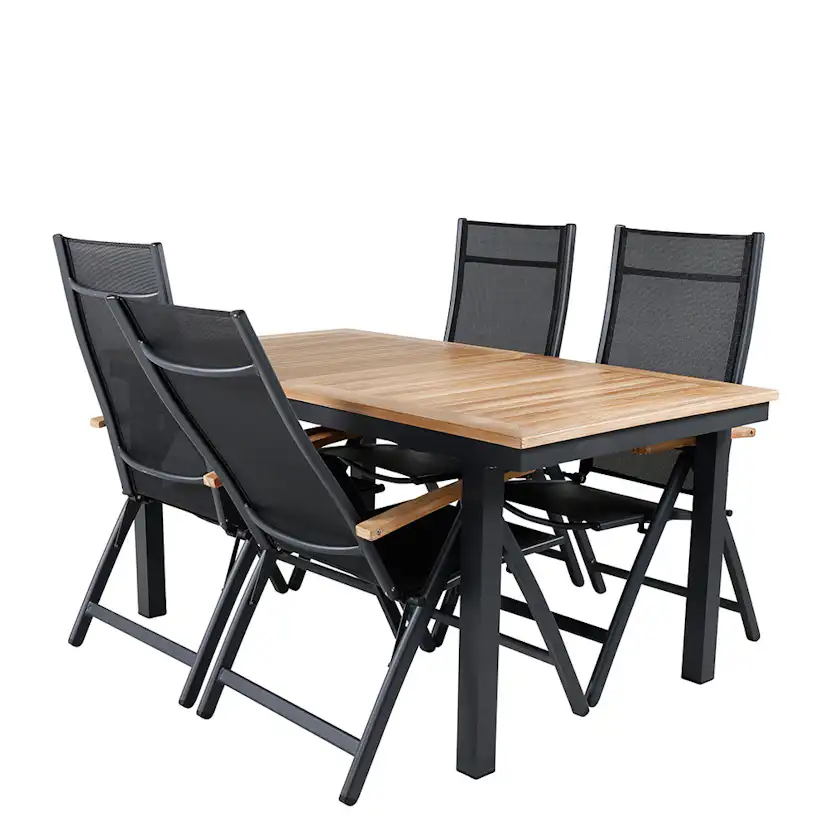 Matgrupp Utomhus Venture Home Perla med 4 Perla PositionsTrädgårdsstolar