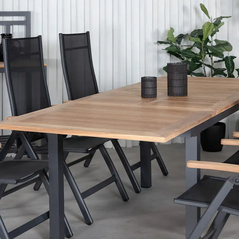 Matgrupp Utomhus Venture Home Perla 152 med 6 Perla PositionsTrädgårdsstolar