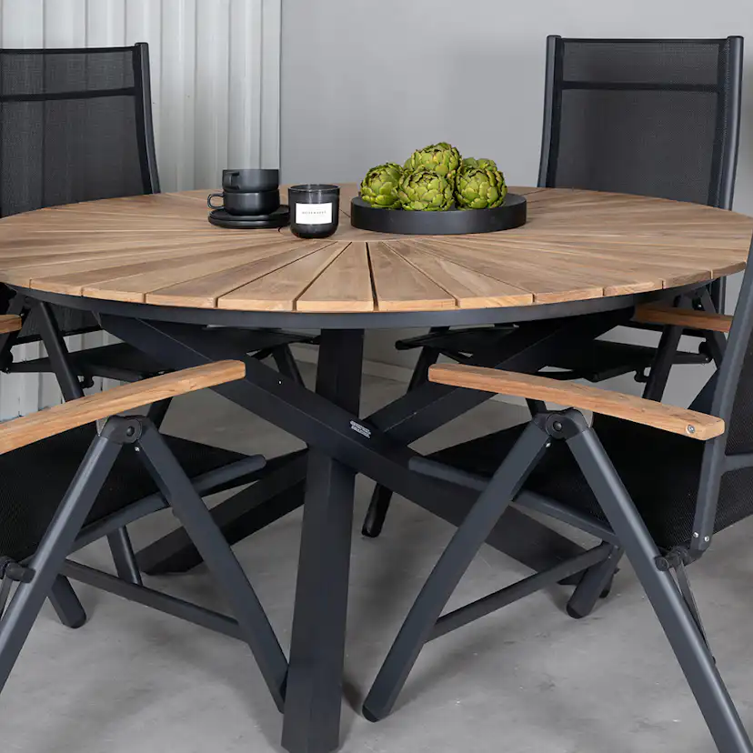 Matgrupp Utomhus Venture Home Meya med 4 Perla PositionsTrädgårdsstolar