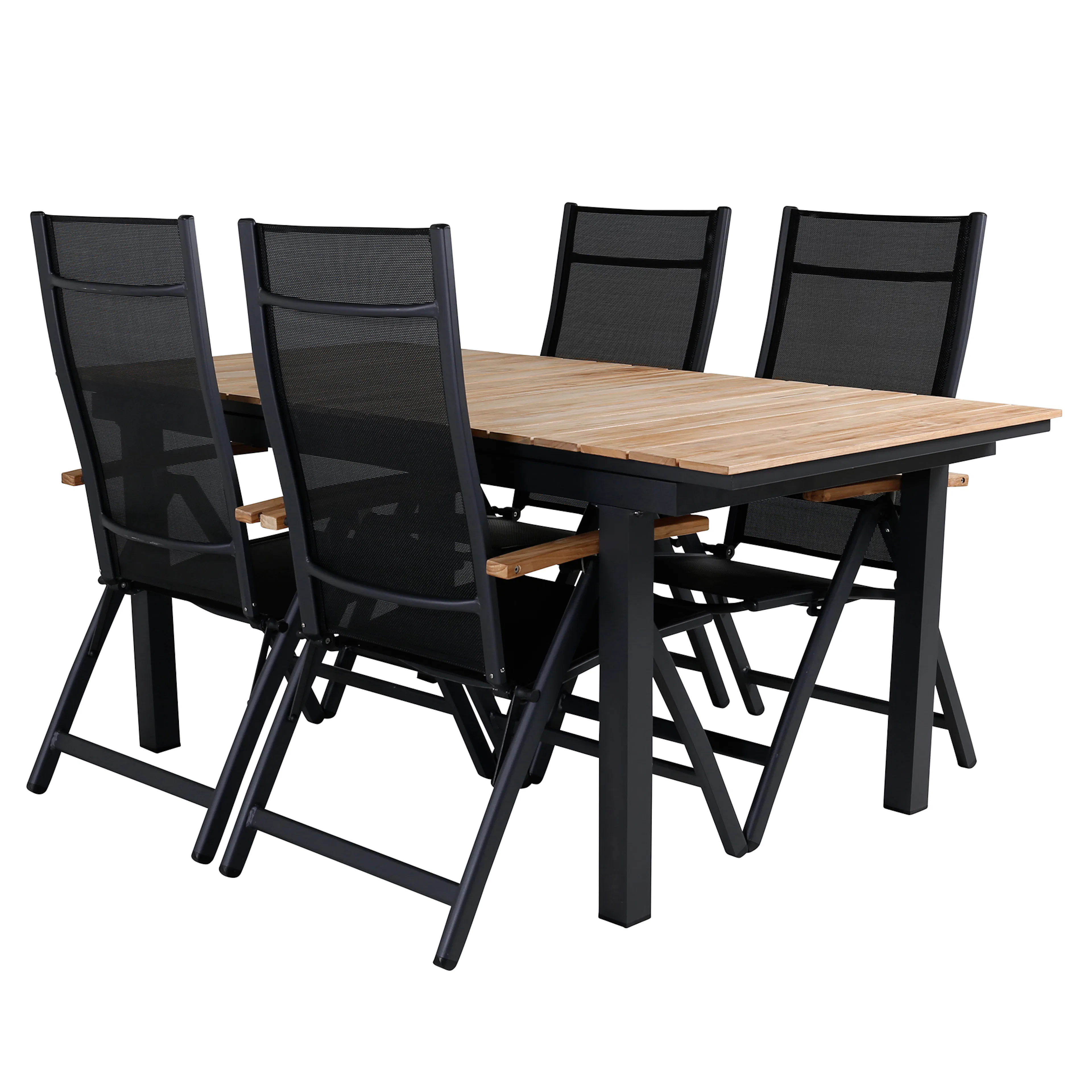 Matgrupp Utomhus Venture Home Mendi med 4 Pave Trädgårdsstolar