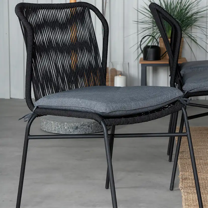 Matgrupp Utomhus Venture Home Mendi med 6 Julle Trädgårdsstolar