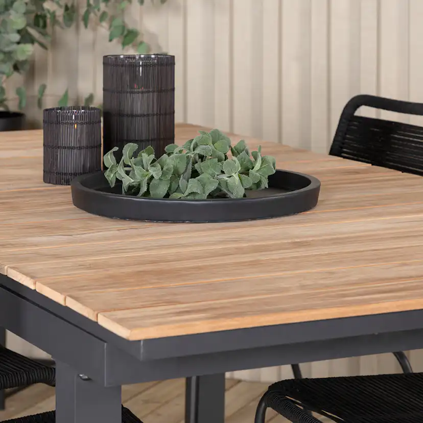 Matgrupp Utomhus Venture Home Mendi med 4 Levi Trädgårdsstolar