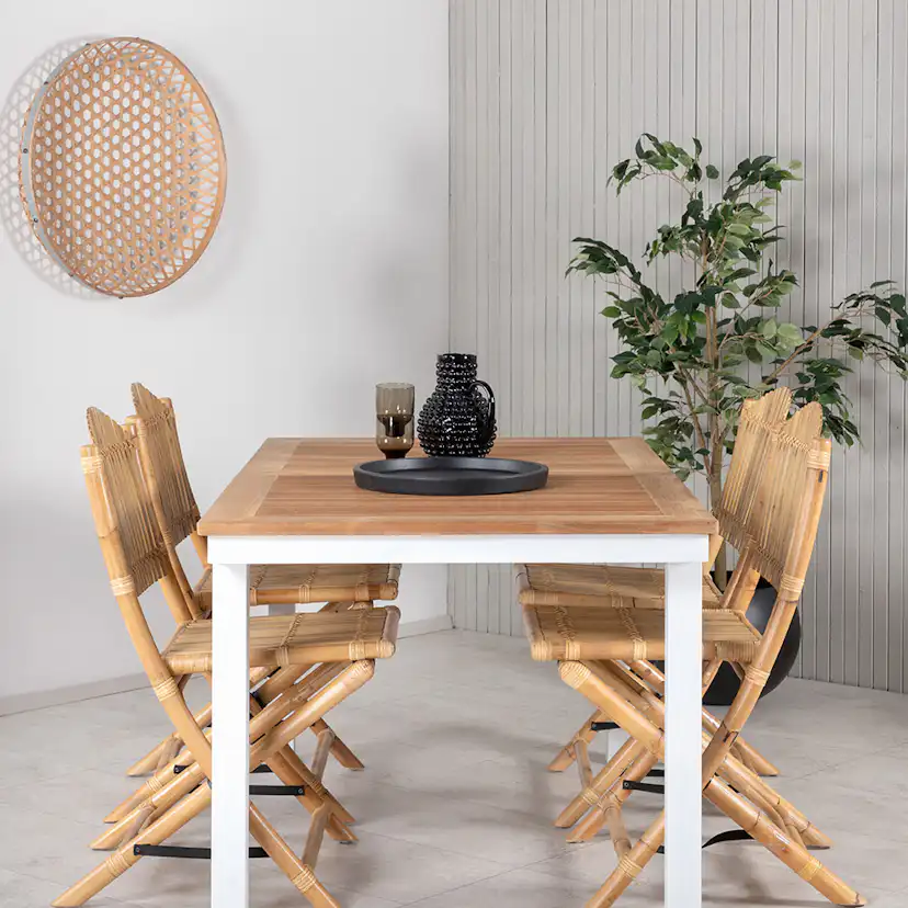 Matgrupp Utomhus Venture Home Pave med 4 Cane Trädgårdsstolar GR21866