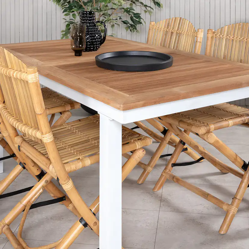 Matgrupp Utomhus Venture Home Pave med 4 Cane Trädgårdsstolar GR21866