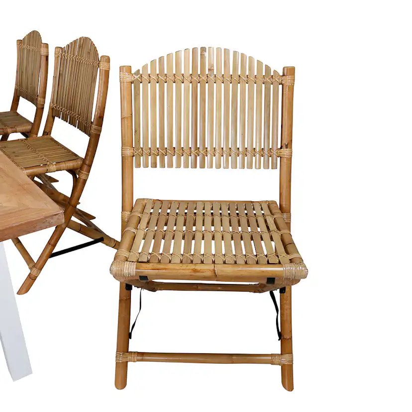 Matgrupp Utomhus Venture Home Pave med 6 Cane Trädgårdsstolar