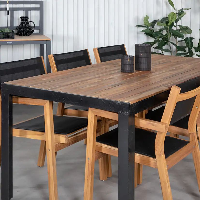 Matgrupp Venture Home Bois med 6 Velle Stolar