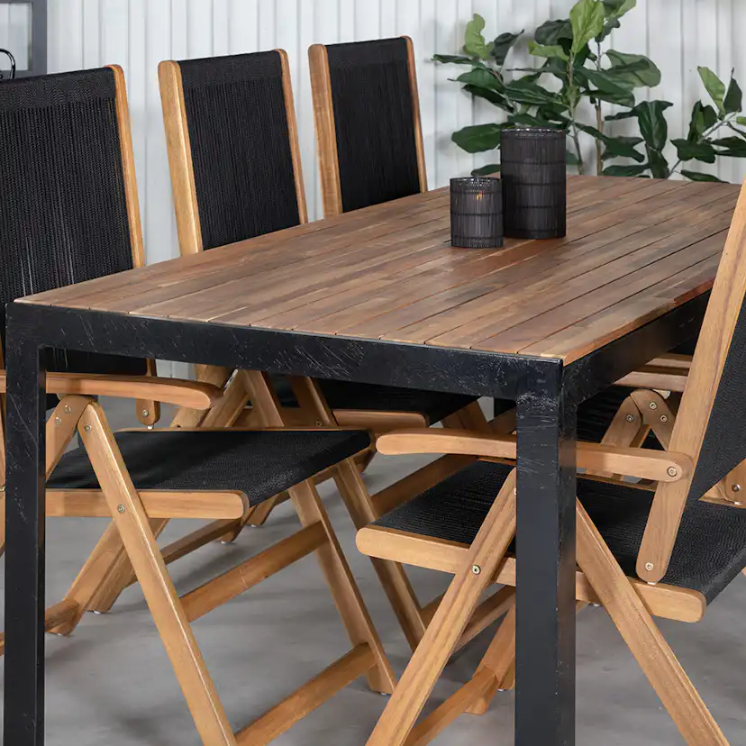 Matgrupp Venture Home Bois med 6 Lumi Stolar