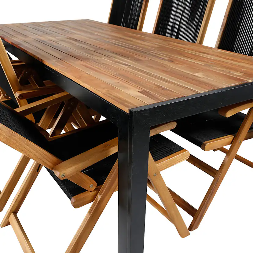 Matgrupp Venture Home Bois med 6 Lumi Stolar