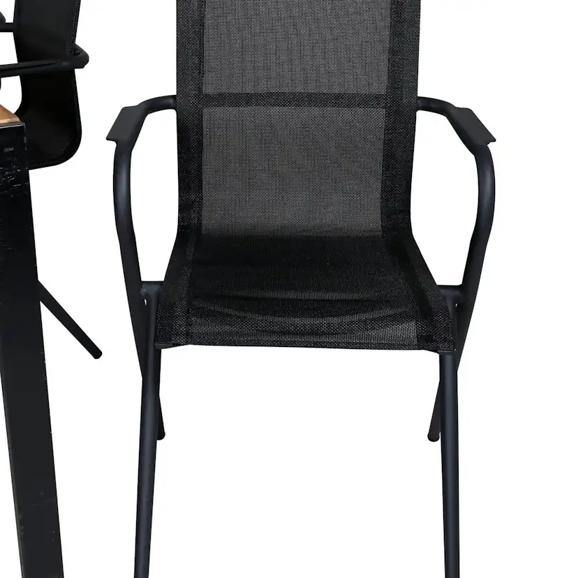 Matgrupp Utomhus Venture Home Bois med 6 Act Trädgårdsstolar