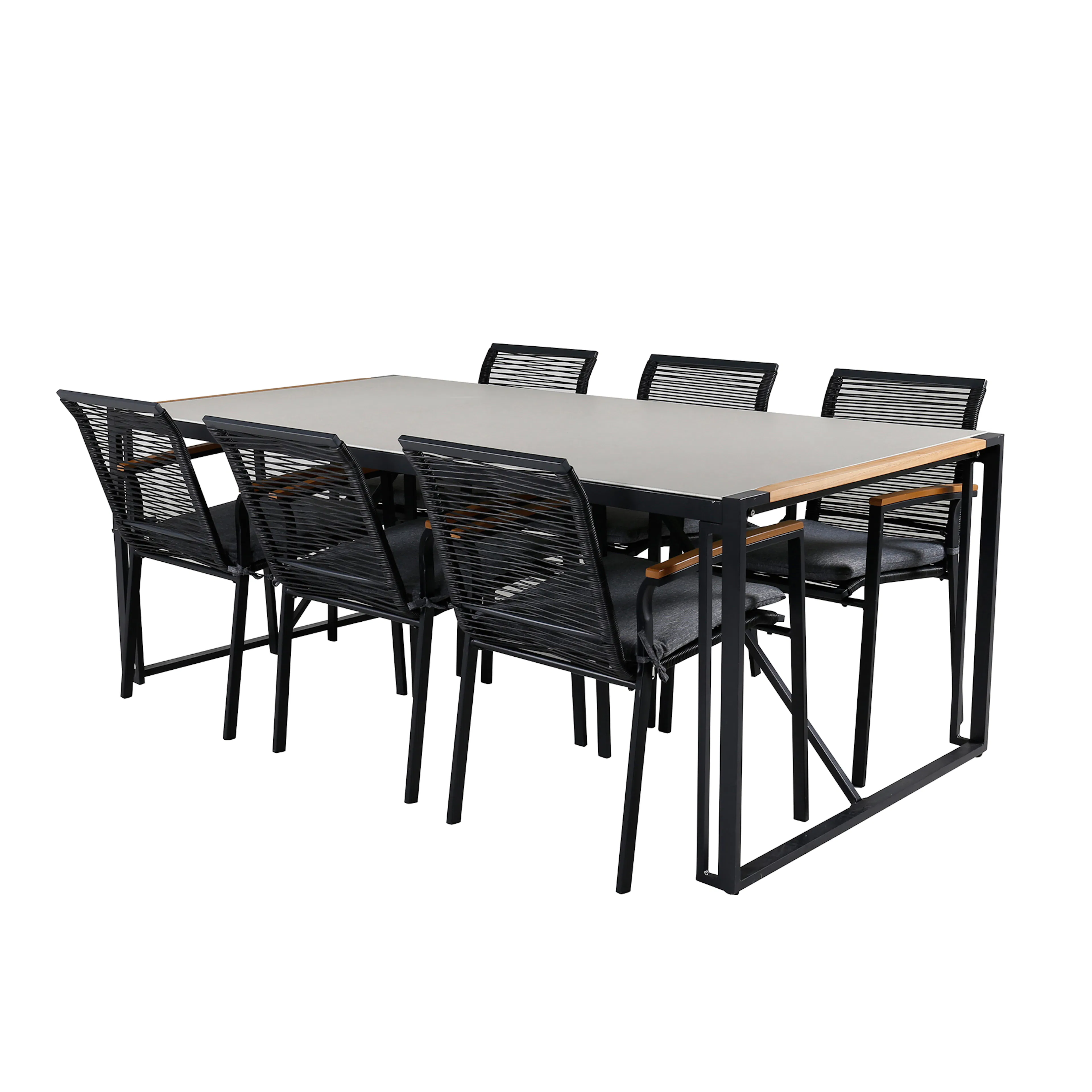 Matgrupp Utomhus Venture Home Texas med Deni Trädgårdsstolar