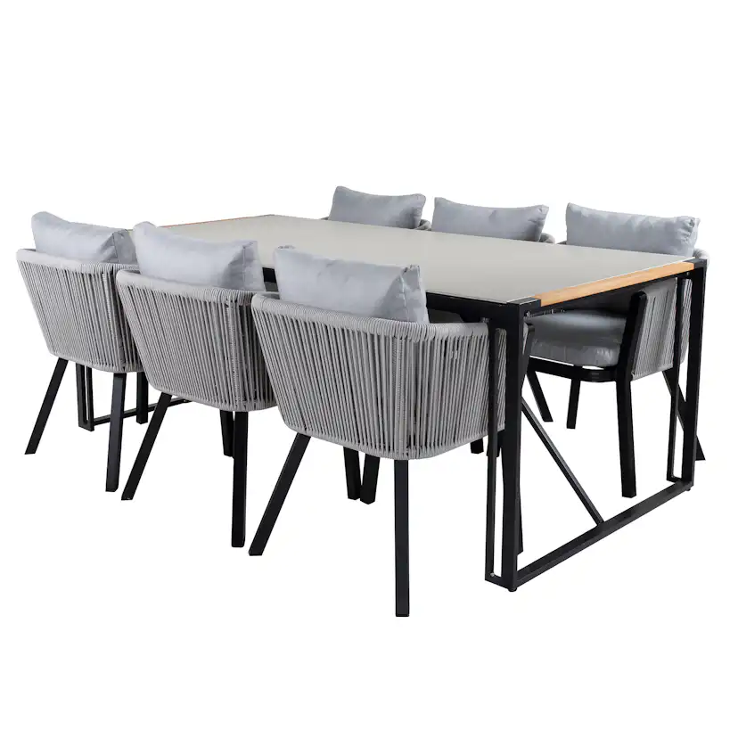 Matgrupp Venture Home Texas med 6 Veny Stolar