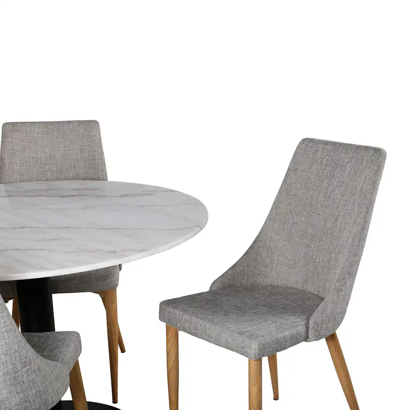 Matgrupp Venture Home Estelle med 4 Leone stolar