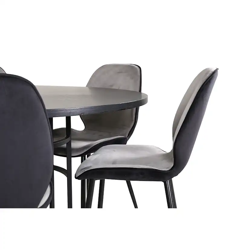 Matgrupp furniture/fashion Copenhagen med 6 Emma Stolar Sammet